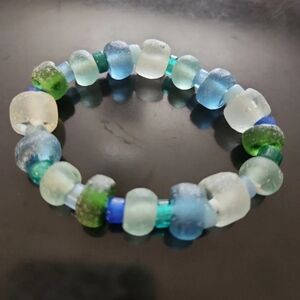 Beach Glass Stretch Bracelet
